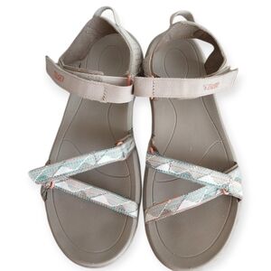 Teva Women's Sport Sandals Size 8.5 Beige Comfort Outdoor Hiking Sandals